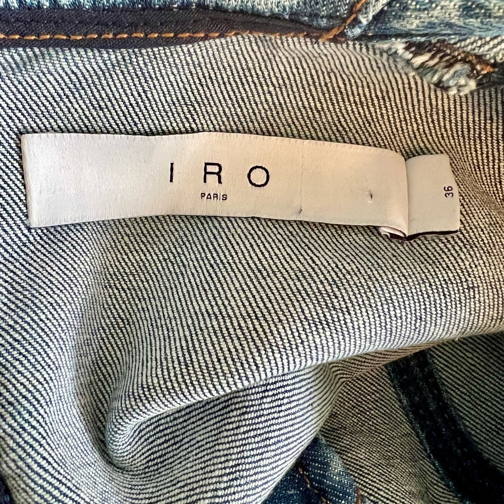 IRO Lenay Pleated Denim Mini Dress - Picture 13 of 14